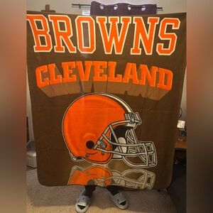 Cleveland browns football blanket
